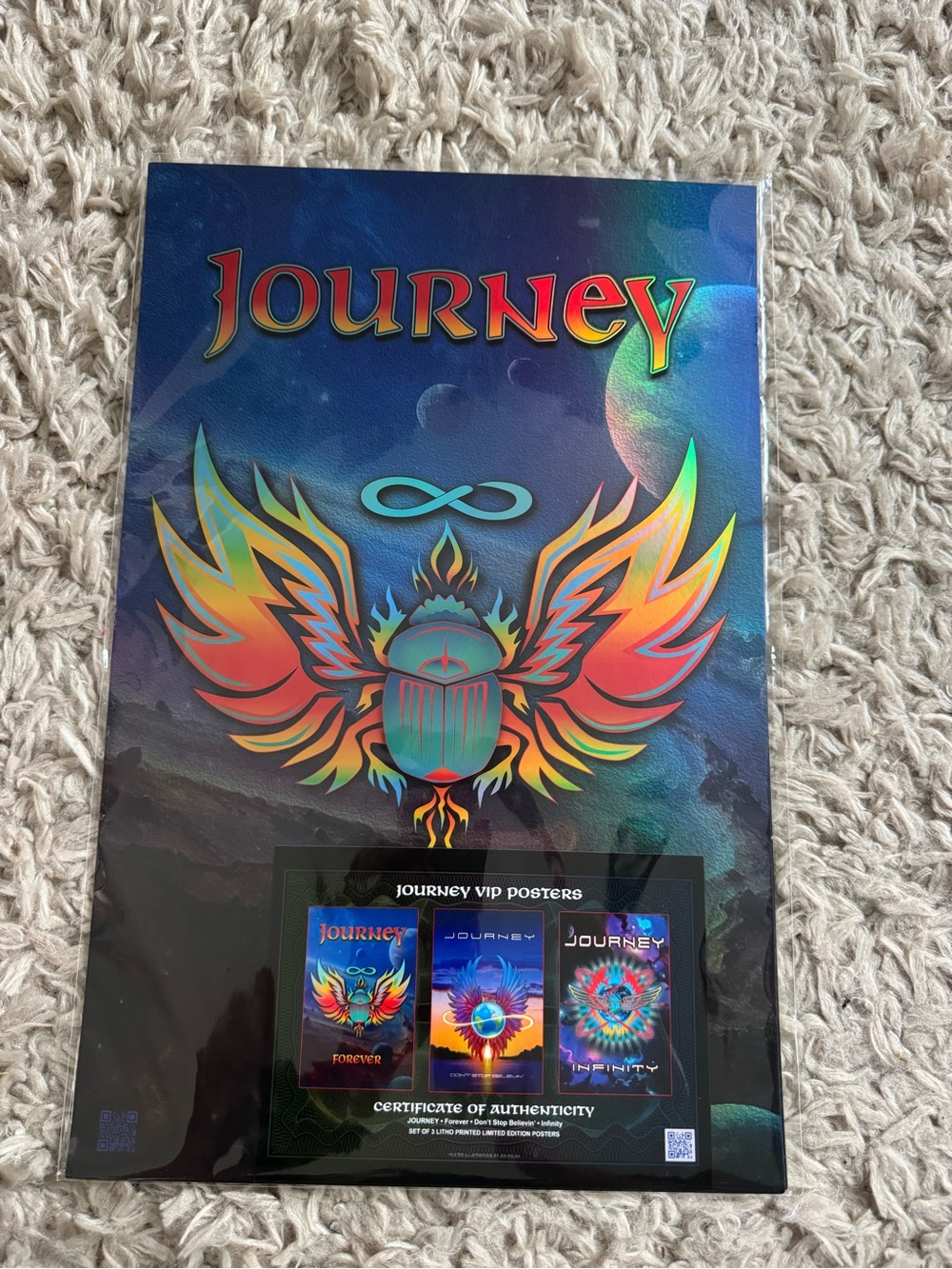Journey VIP Tour Poster Set of 3 Lithograph Limited Edition with COA Merch New